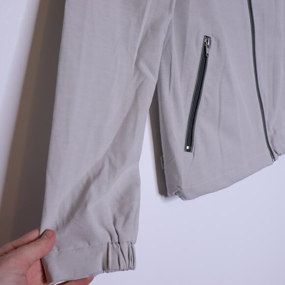 LINKSOUL Chalk Full-Zip Windbreaker Jacket Gray Long Sleeves Golf Women's M - Picture 5 of 11